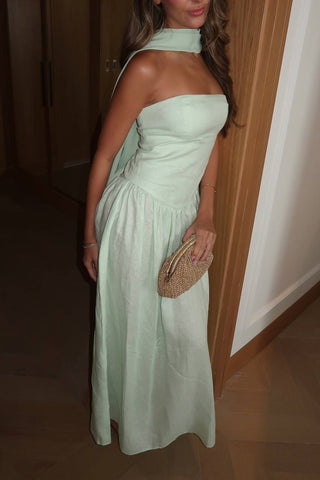 MENTA LINEN MAXI DRESS