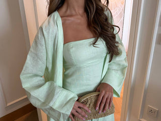 MENTA LINEN MAXI DRESS