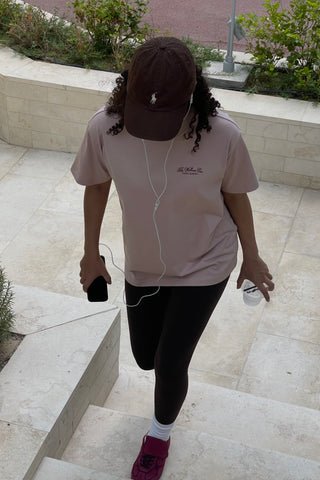 "THE WELLNESS LIFESTYLE" DUSTY PINK T-SHIRT