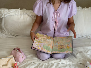 VIOLET CORE PUFFY LONG SLEEPWEAR SET