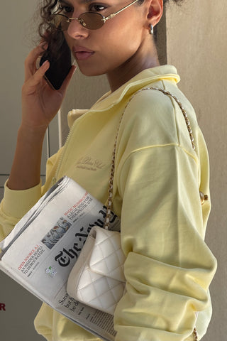 "THE PILATES CLUB" HALF ZIPPER SWEATSHIRT