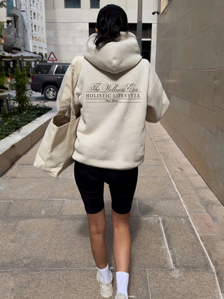 "THE WELLNESS ERA" OFF-WHITE HOODIE