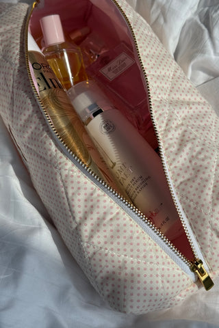 PINK POLKA HAIR TOOL POUCH