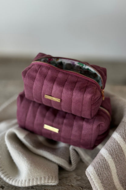 "PLUM" SUEDE POUCH