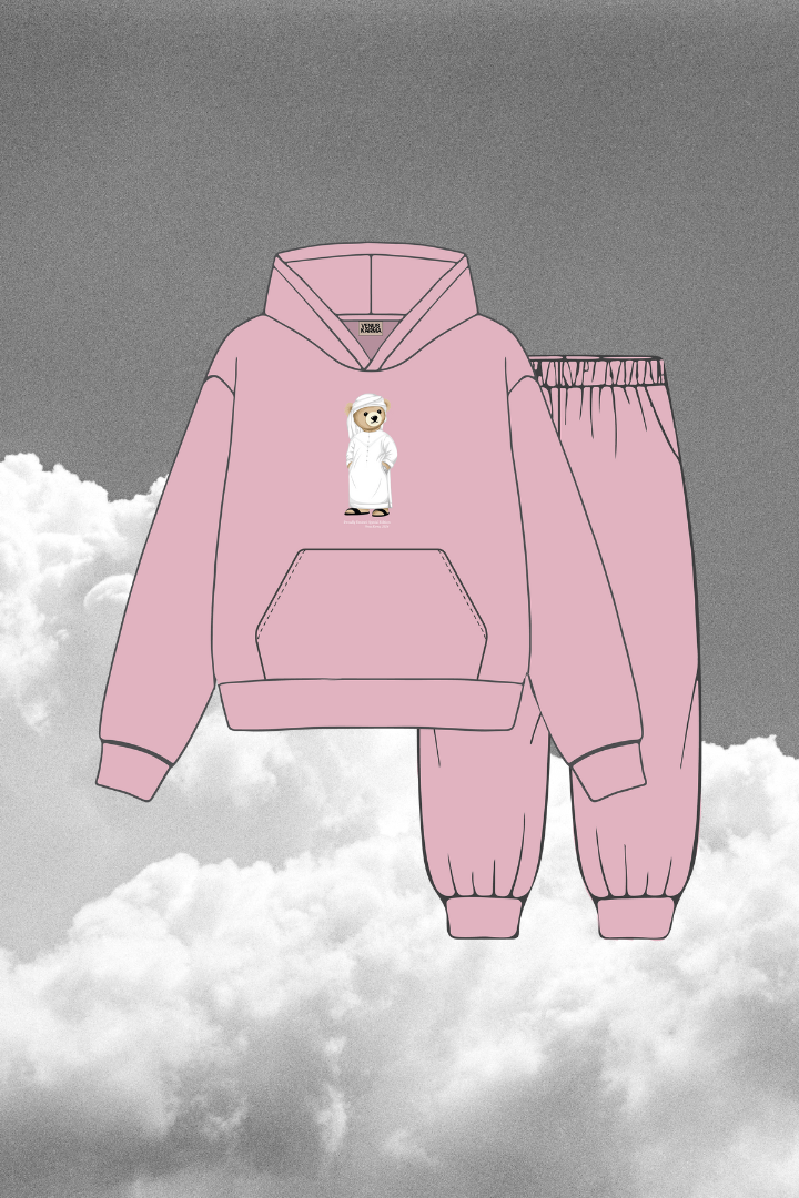 LITTLE "UAE ICONIC BEAR" PASTEL PINK SET