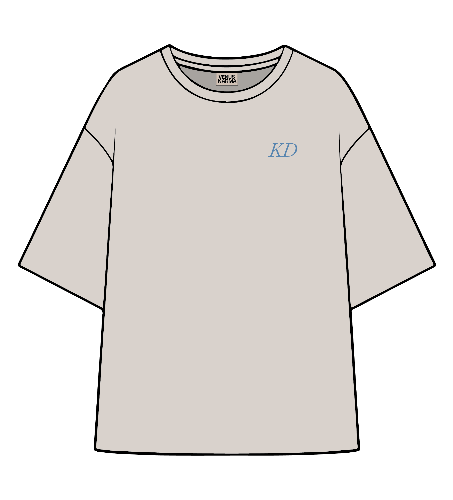 BEIGE OVERSIZED T-SHIRT