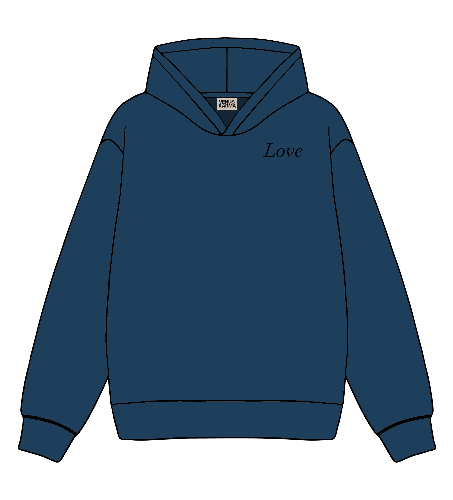 COBALT BLUE HOODIE