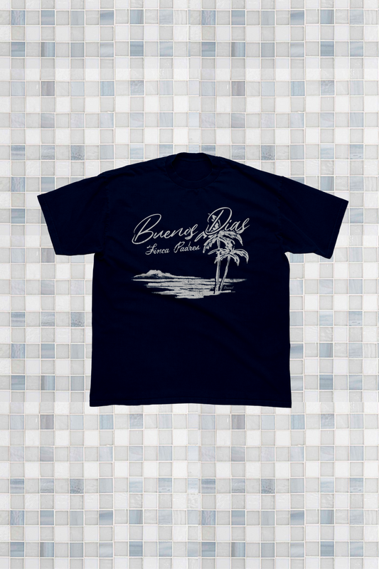 “BY THE EVENING” NAVY BLUE OVERSIZED T-SHIRT