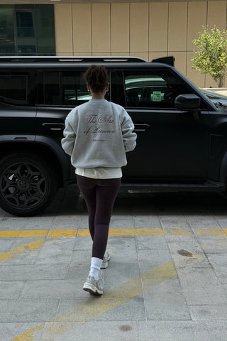 "THE ART OF PRESENCE" GREY MARL SWEATSHIRT