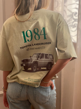 "LAND CRUISER" OVERSIZED BEIGE T-SHIRT