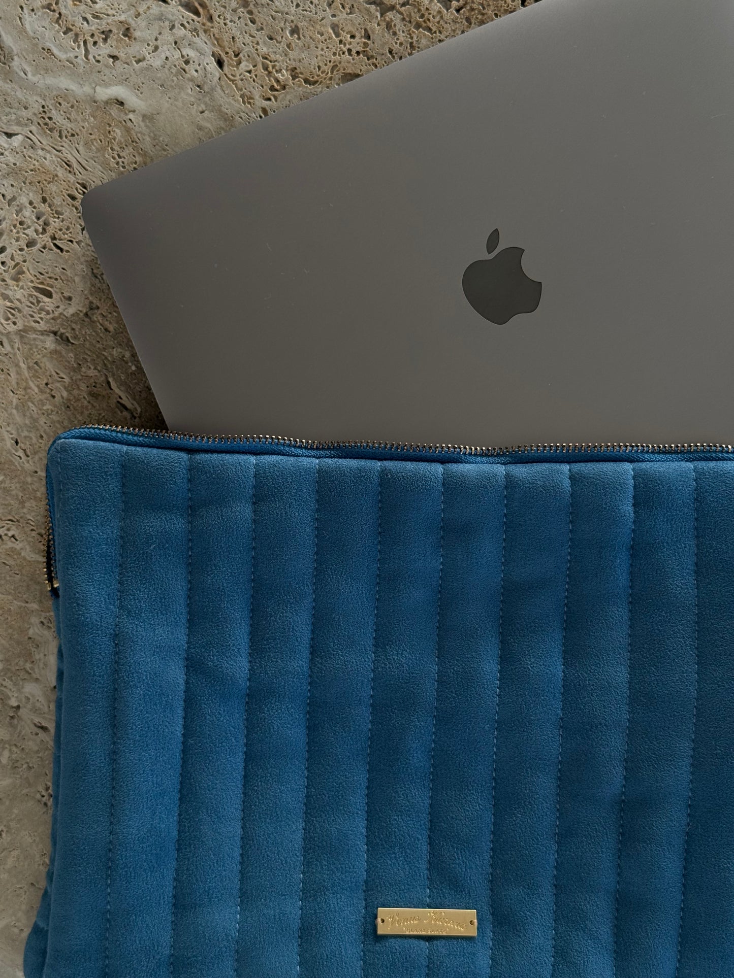 “ROYAL BLUE" SUEDE LAPTOP CASE