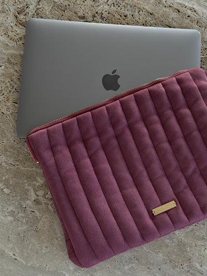 “PLUM" SUEDE LAPTOP CASE