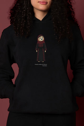 PALESTINIAN ICONIC TEDDY BEAR HOODIE