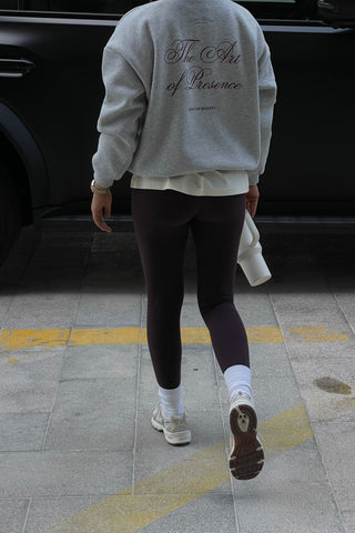 "THE ART OF PRESENCE" GREY MARL SWEATSHIRT