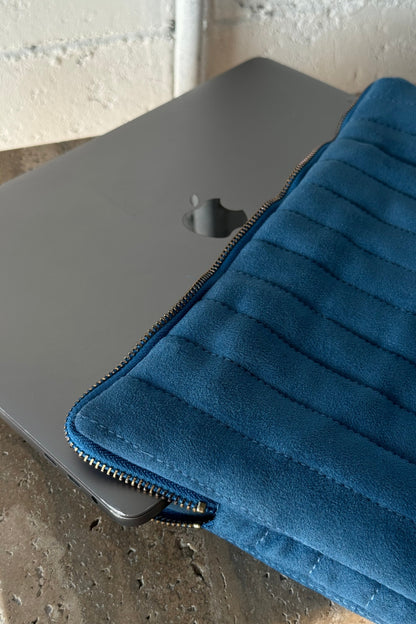 “ROYAL BLUE" SUEDE LAPTOP CASE