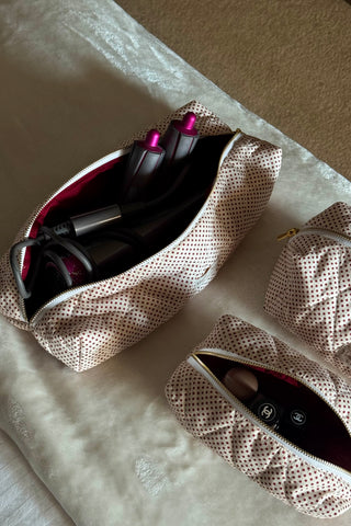 POLKA ROUGE HAIR TOOL POUCH
