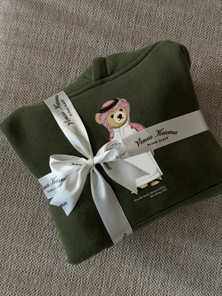 LITTLE "SAUDI ICONIC BEAR" OLIVE GREEN SET