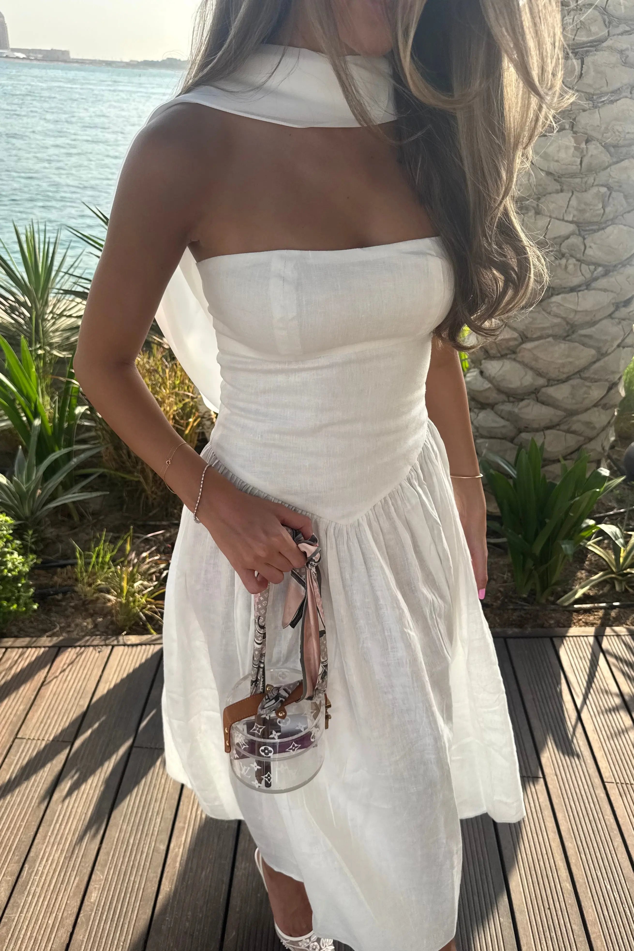 LATTE LINEN MAXI DRESS - Venus Karma Venus Karma LATTE LINEN MAXI DRESS - Venus Karma Venus Karma