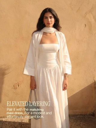 LATTE LINEN KAFTAN