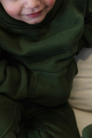 OLIVE GREEN KIDS SET