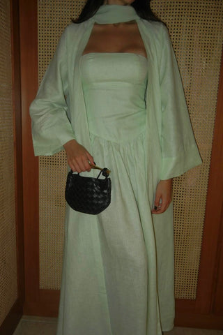 “MENTA” LINEN MAXI DRESS