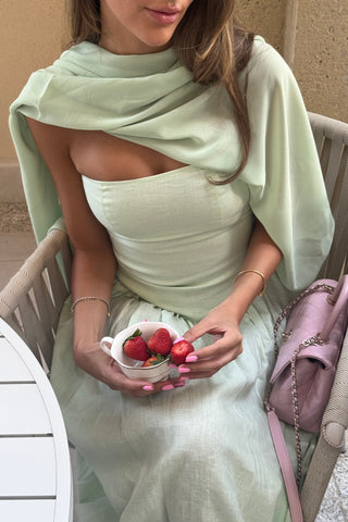 “MENTA” LINEN MAXI DRESS