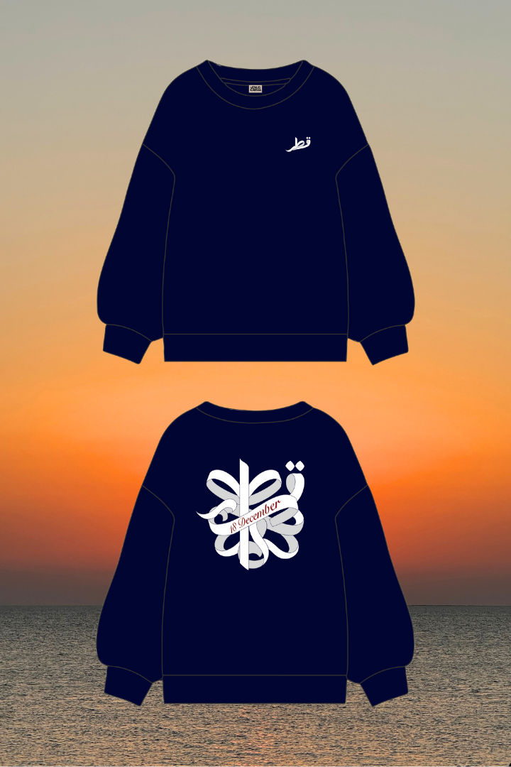 "BOW OF UNITY" NAVY BLUE SWEATSHIRT