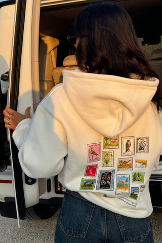 TIMELESS STAMPS OFF-WHITE HOODIE