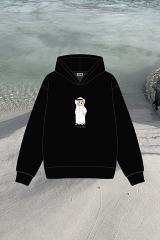 "KUWAIT ICONIC BEAR" BLACK HOODIE