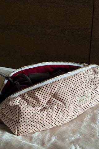 POLKA ROUGE HAIR TOOL POUCH