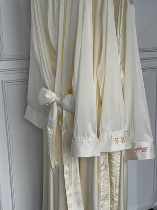 IVORY SILKY ROBE