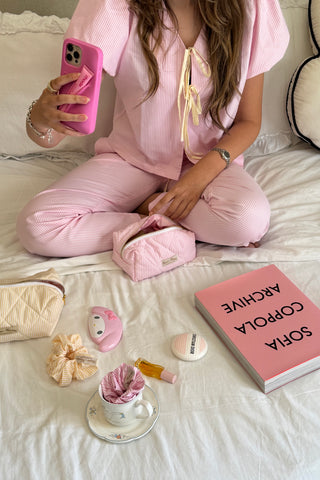 “BALLET DREAMS” PUFFY LONG LOUNGEWEAR SET
