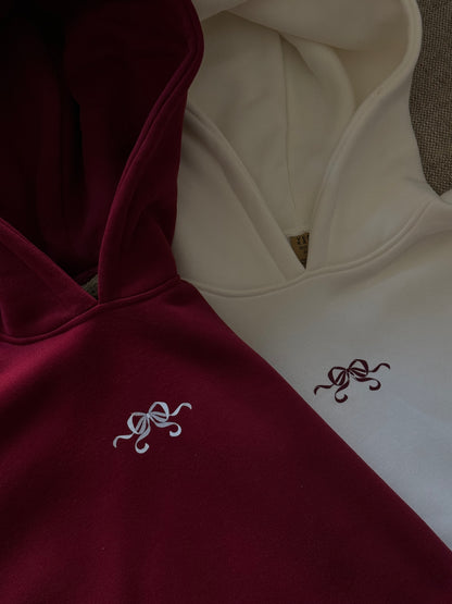 "BOW OF PRIDE" MAROON HOODIE