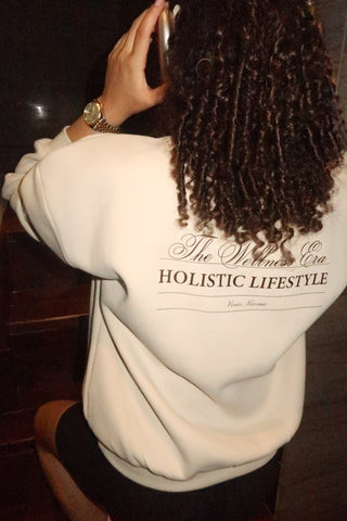 "THE WELLNESS ERA" OFF-WHITE SWEATSHIRT