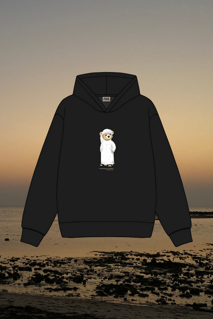 "UAE ICONIC BEAR" DARK GREY HOODIE