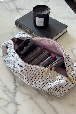POLKA DOT HAIR TOOL POUCH