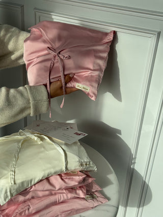BLUSH SILKY ROBE