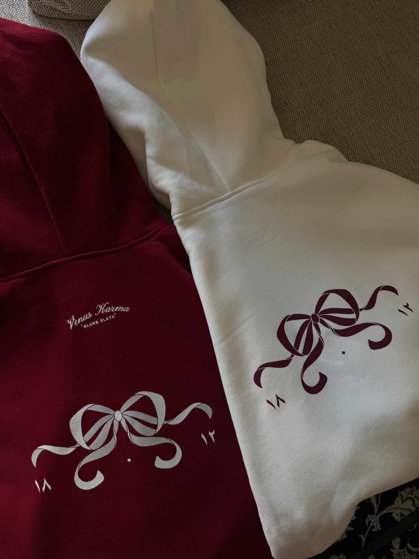 "BOW OF PRIDE" MAROON HOODIE