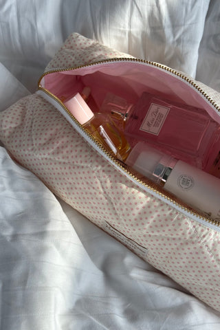 PINK POLKA HAIR TOOL POUCH
