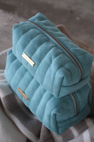 "AQUAMARINE" SUEDE POUCH