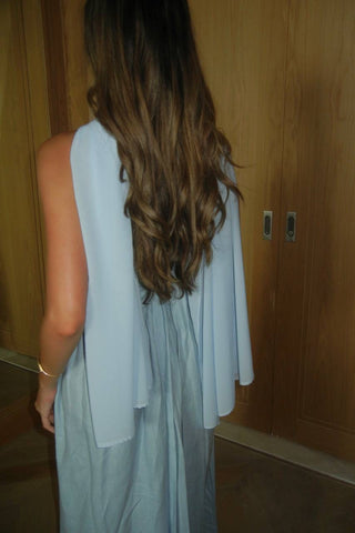 “AZZURRO” LINEN MAXI DRESS