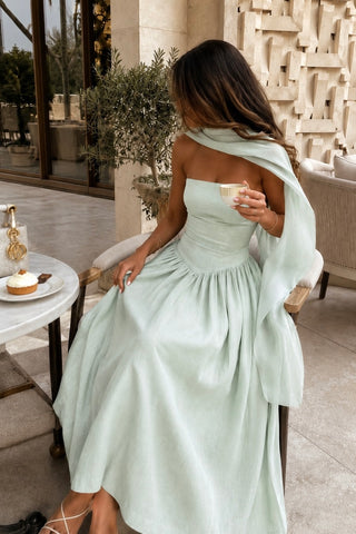 MENTA LINEN MAXI DRESS