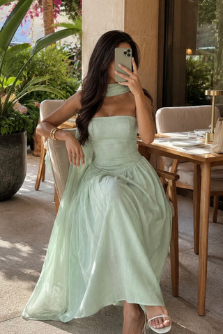 MENTA LINEN MAXI DRESS
