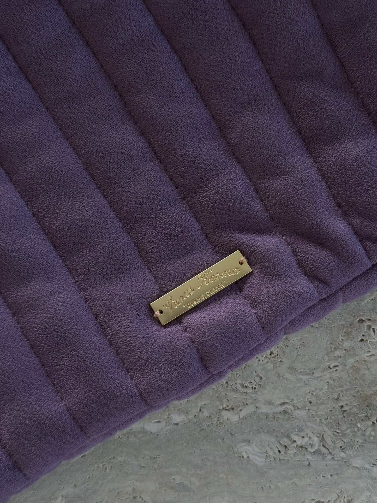 “LAVENDER" SUEDE LAPTOP CASE