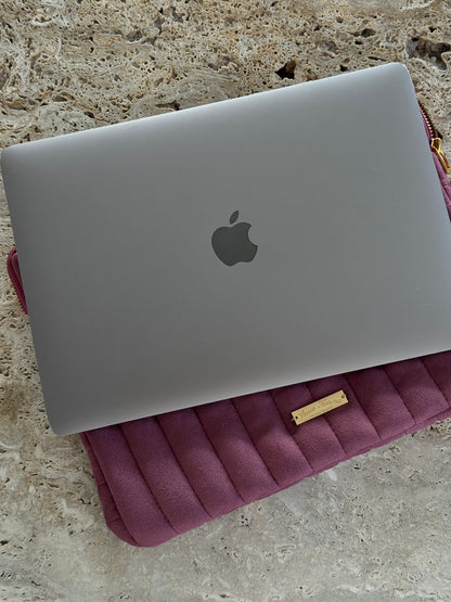 “PLUM" SUEDE LAPTOP CASE