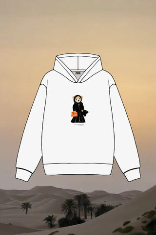 ABAYA TEDDY GIRL WHITE HOODIE Venus Karma