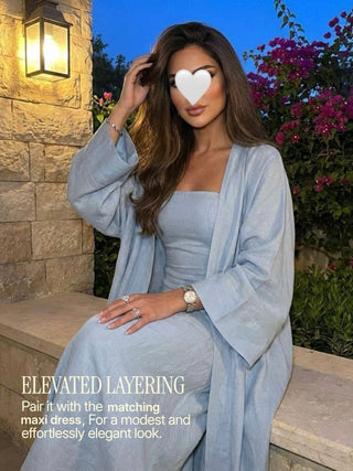 AZZURRO LINEN KAFTAN - Venus Karma