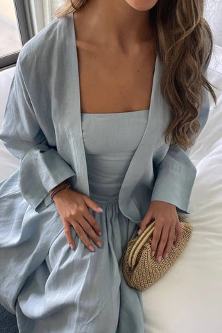 AZZURRO LINEN KAFTAN Venus Karma