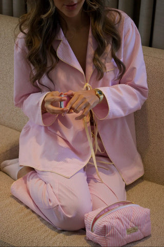 Venus Karma Ballet Dreams pajama set worn, lifestyle shot