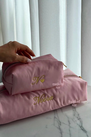 BLUSH SILKY HAIR TOOL POUCH - Venus Karma